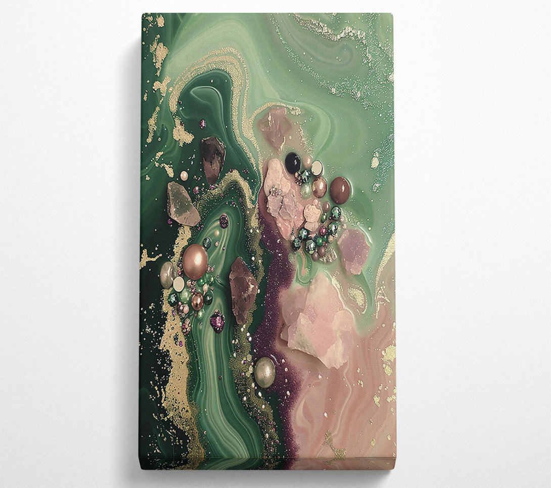  A Canvas Print of Emerald Crystal Dreams Canvas Wall Art