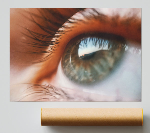 Orange Sunset Eye Giclee Print