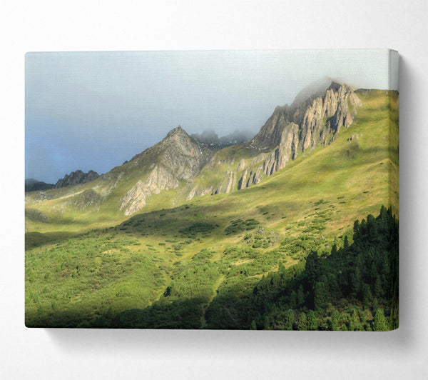  A Canvas Print of Green Mountain Majesty Canvas Print