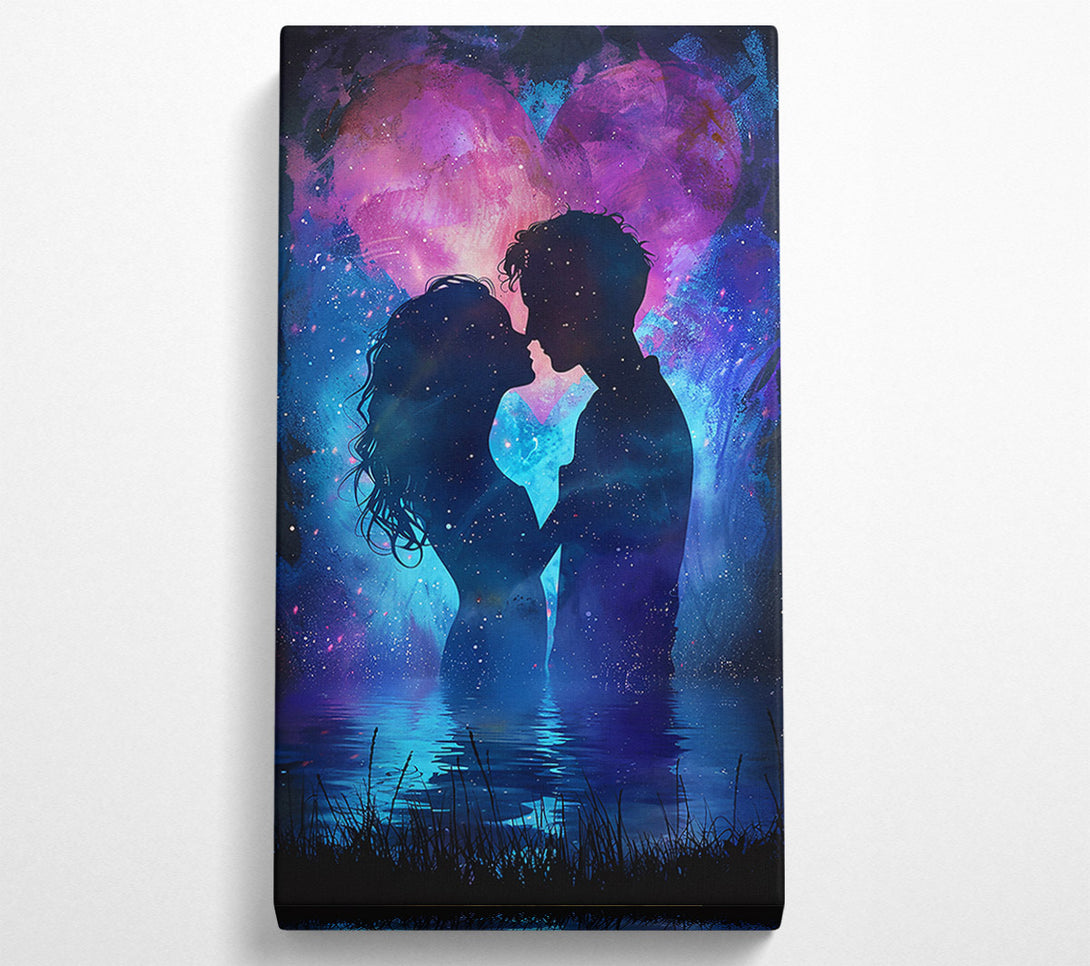  A Canvas Print of Blue Galactic Embrace Canvas Print