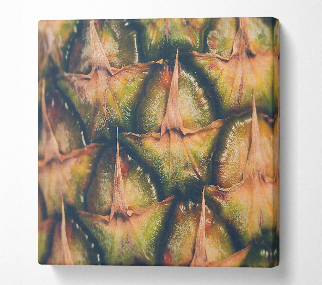  A Canvas Print of Green Pineapple Skin Canvas Art
