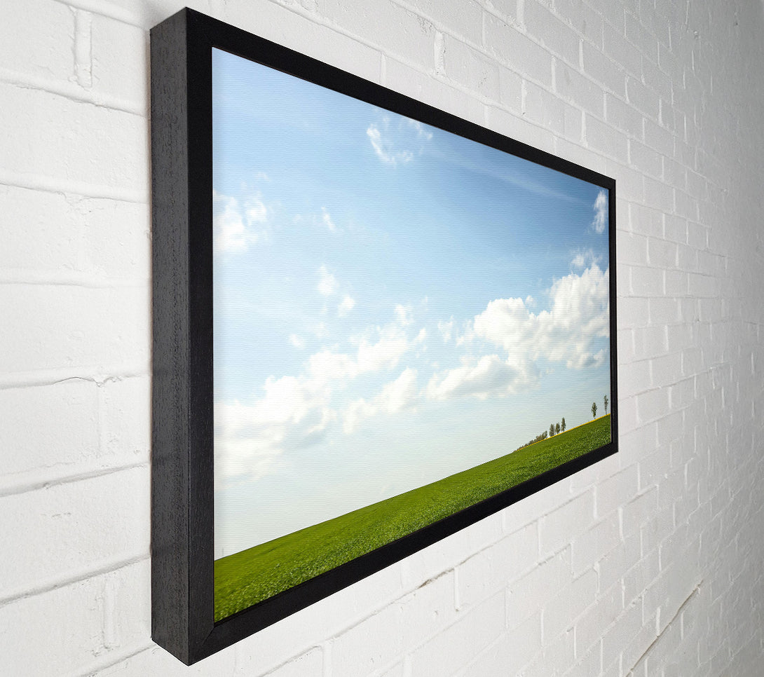  A Canvas Print of Green Skies And Fields Canvas Print