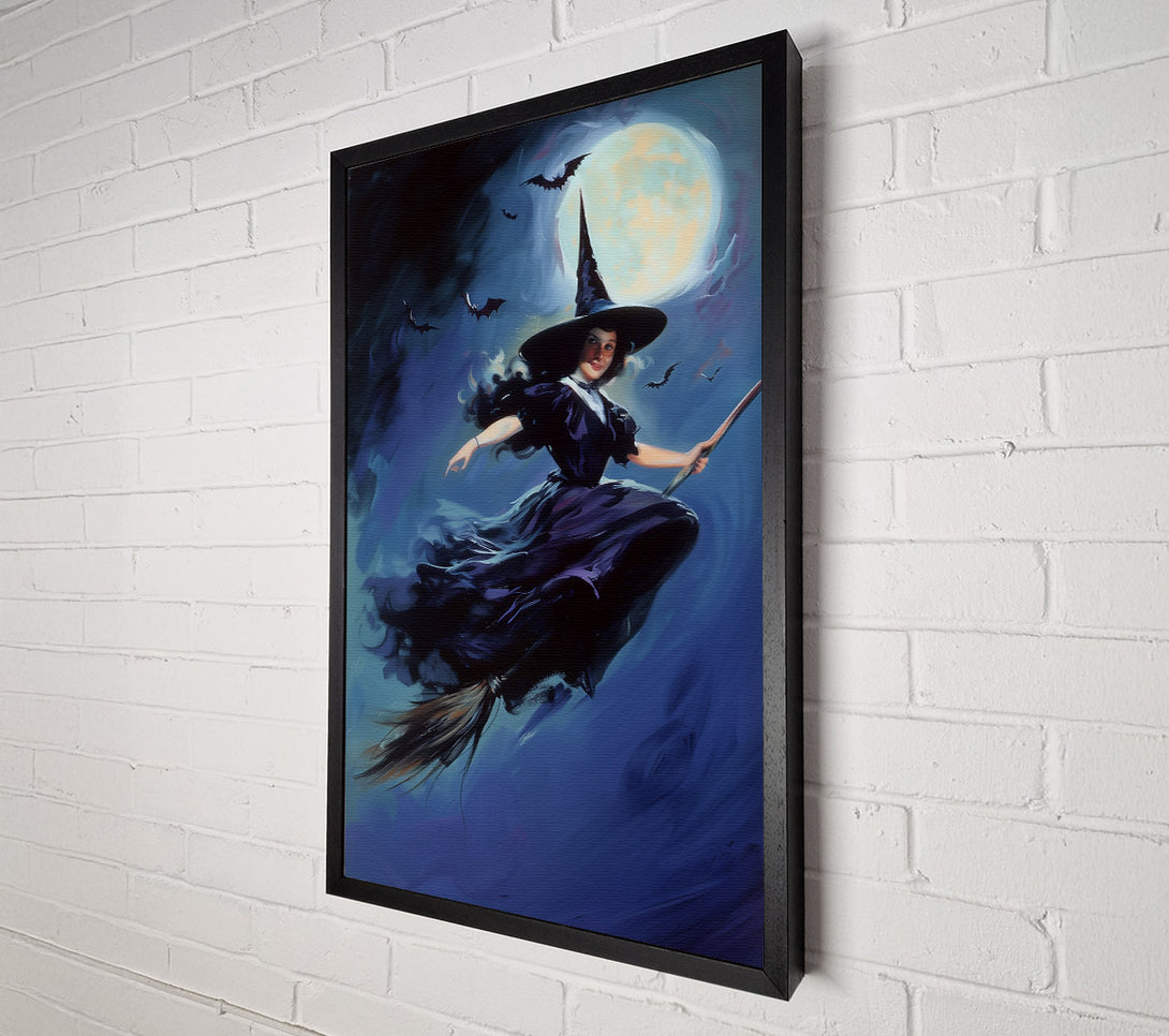  A Canvas Print of Midnight Flight Blue Canvas Art