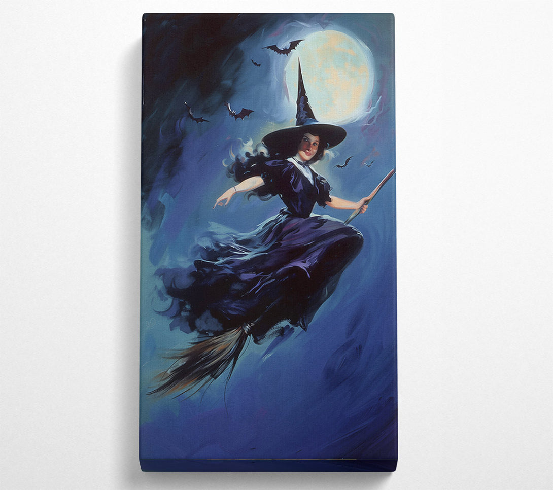  A Canvas Print of Midnight Flight Blue Canvas Art