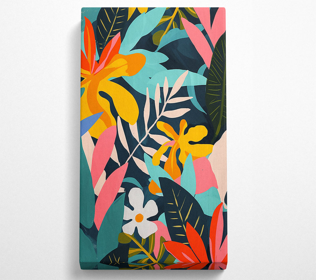  A Canvas Print of Teal Tropical Dreams Canvas Wall Art