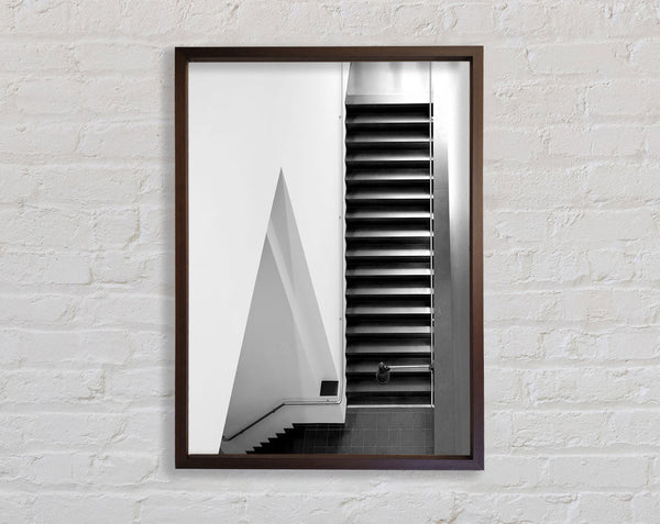 Walnut And Walnut Stairs Framed Print