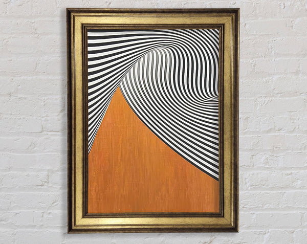 White And White Swirl Pattern Framed Print