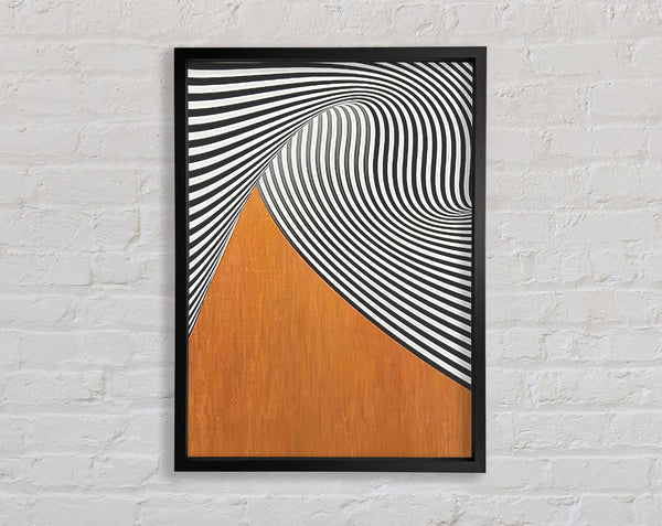 Black And White Swirl Pattern Framed Print