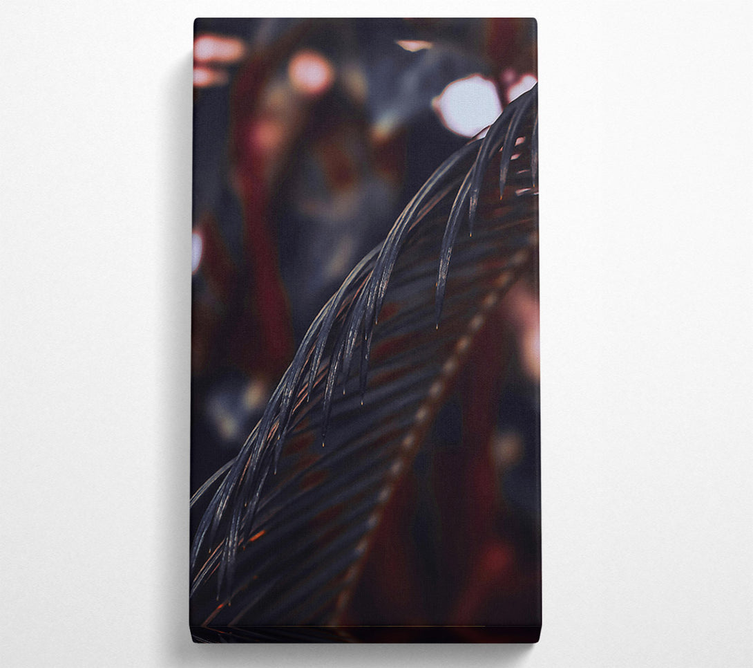  A Canvas Print of Deep Indigo Fronds Canvas Wall Art