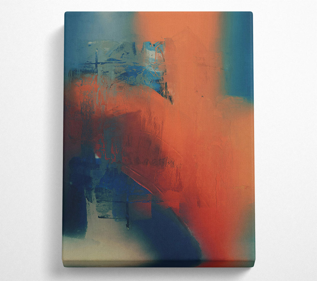  A Canvas Print of Crimson Abstract Flow Canvas Wall Art