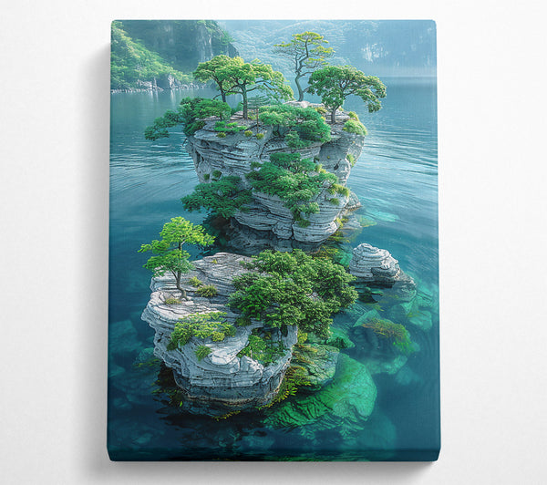  A Canvas Print of Emerald Isle Dreamscape Canvas Print