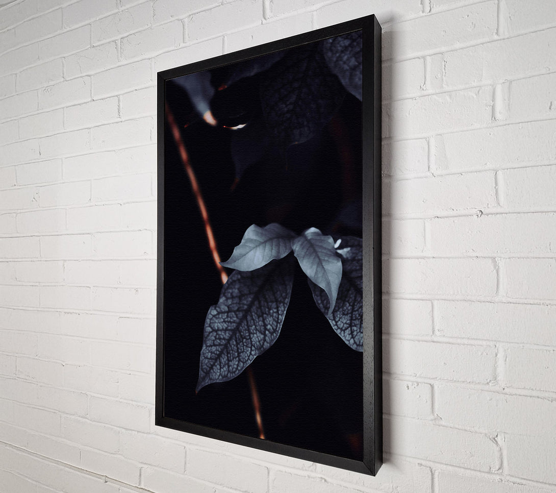  A Canvas Print of Midnight Blue Veins Canvas Wall Art