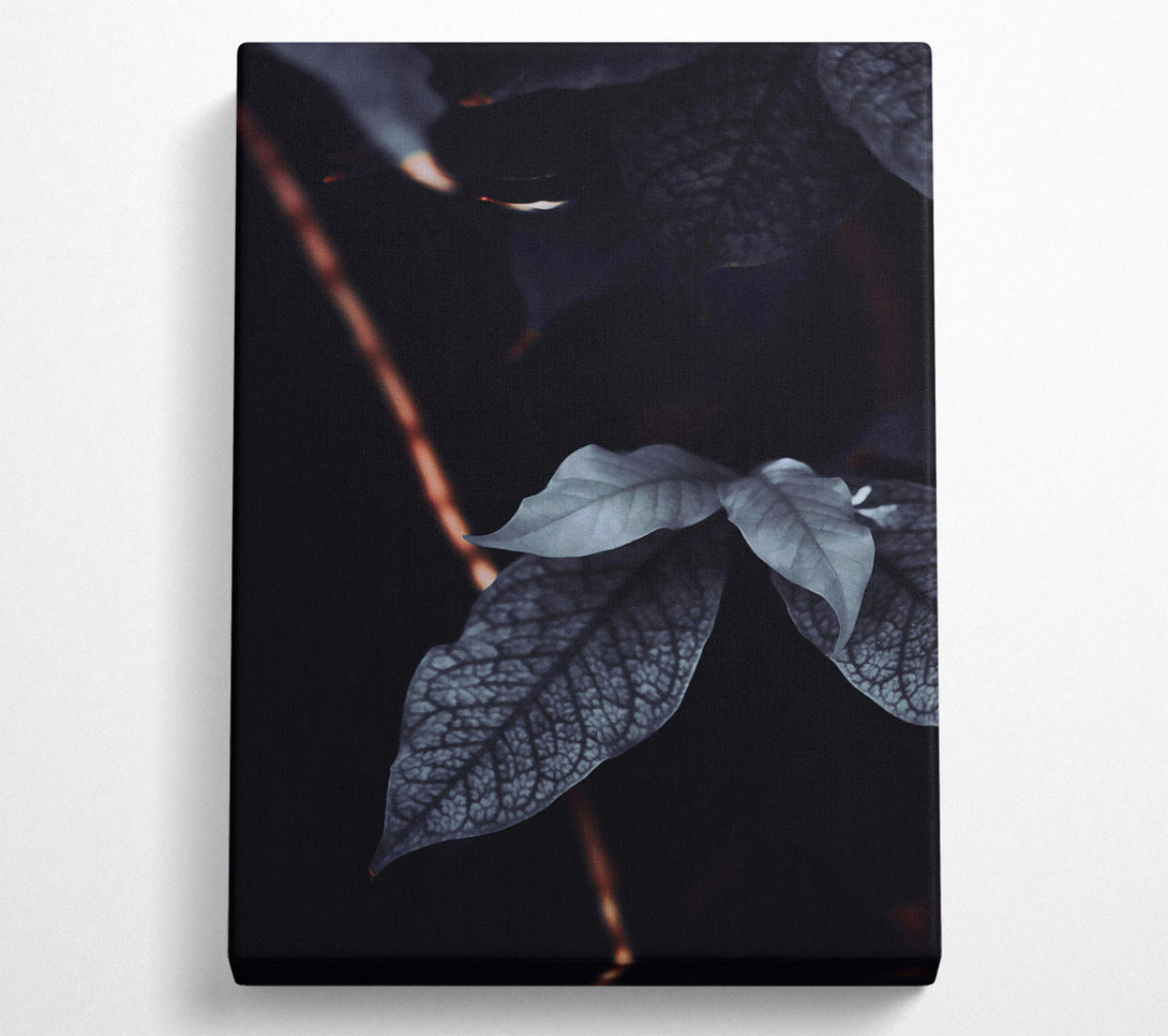  A Canvas Print of Midnight Blue Veins Canvas Wall Art