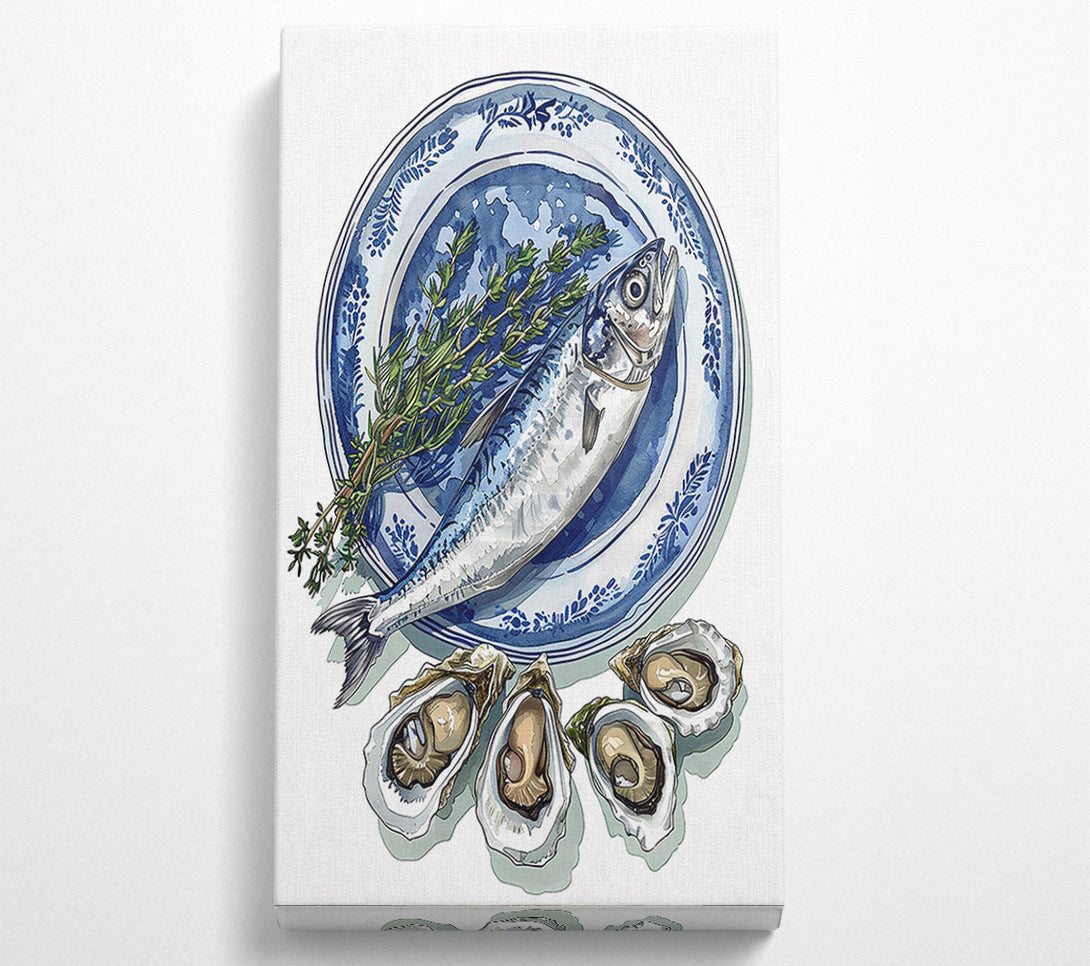  A Canvas Print of Blue Plate Seafood Canvas Wall Art