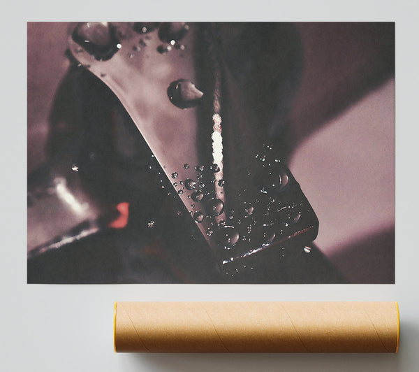 Silver Drops Of Rain Poster