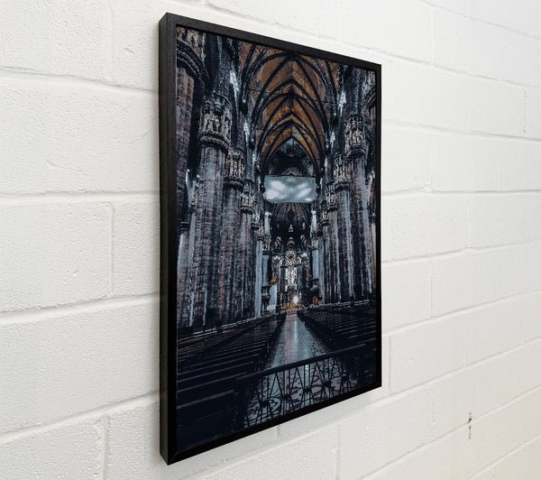 Grey Cathedral Aisle