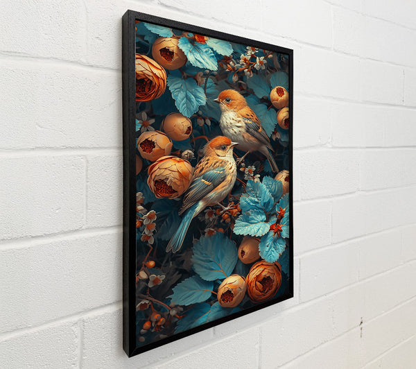 Blue Birds In Bloom