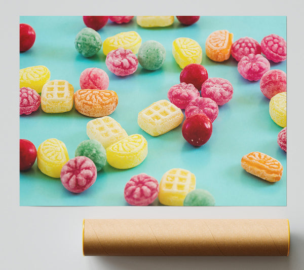 Blue Sweet Treats Giclee Print