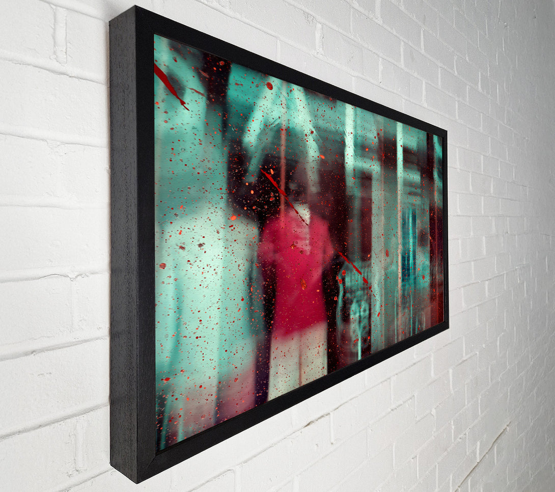  A Canvas Print of Red Through The Glass Canvas Wall Art