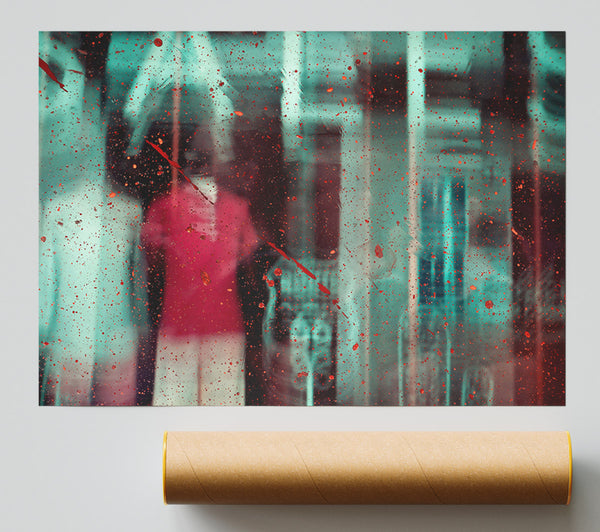 Red Through The Glass Print