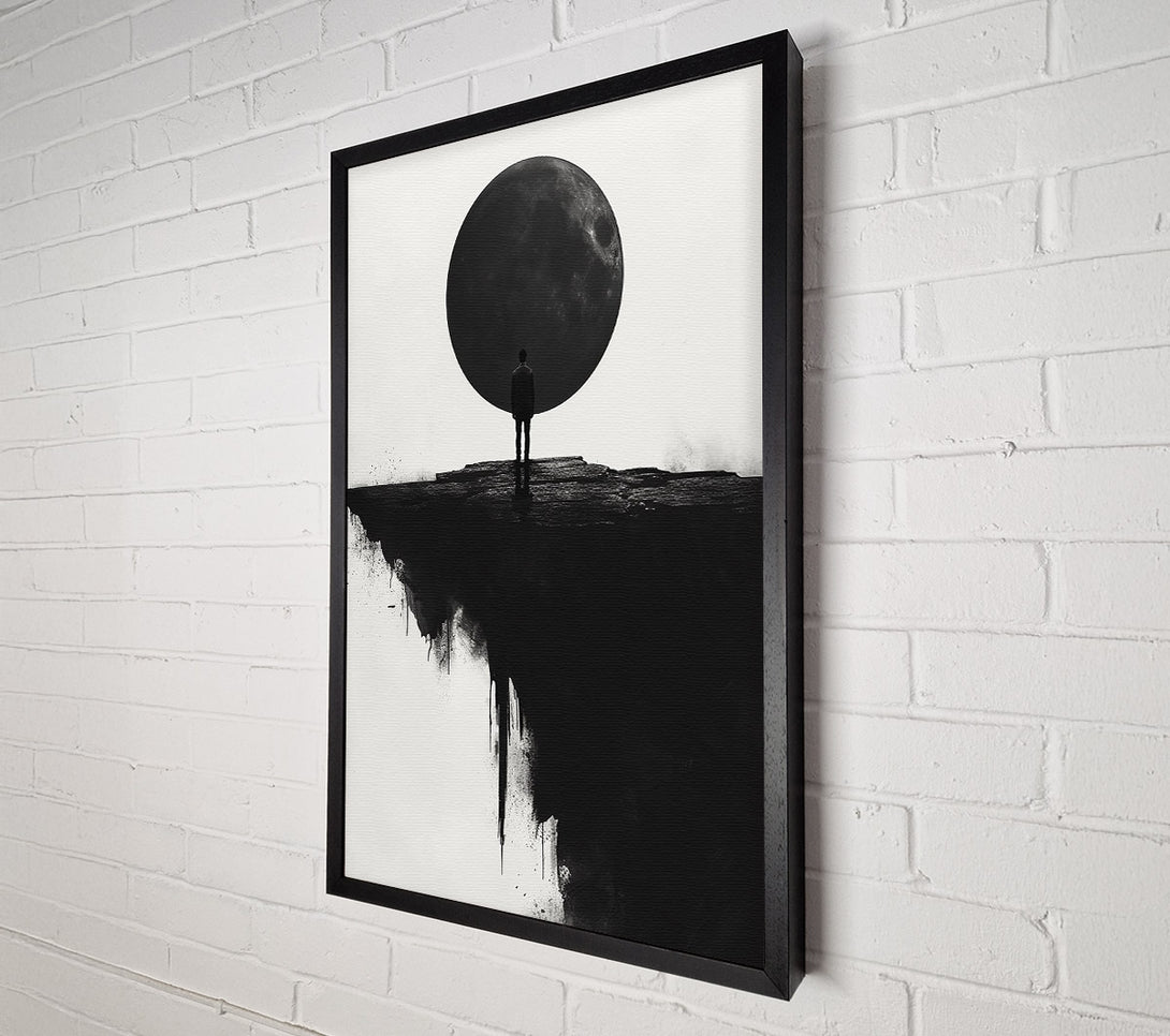  A Canvas Print of Black Circle Cliff Canvas Art