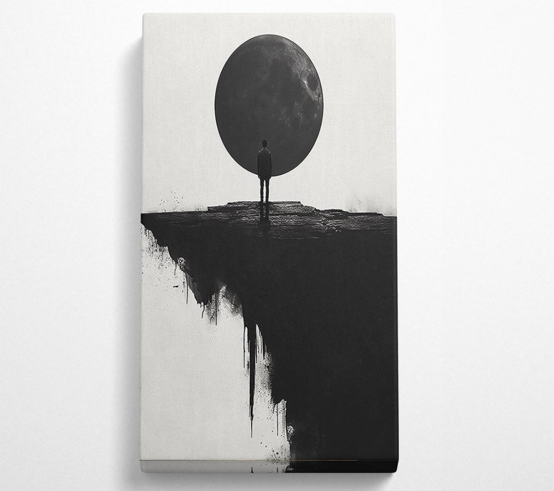  A Canvas Print of Black Circle Cliff Canvas Art