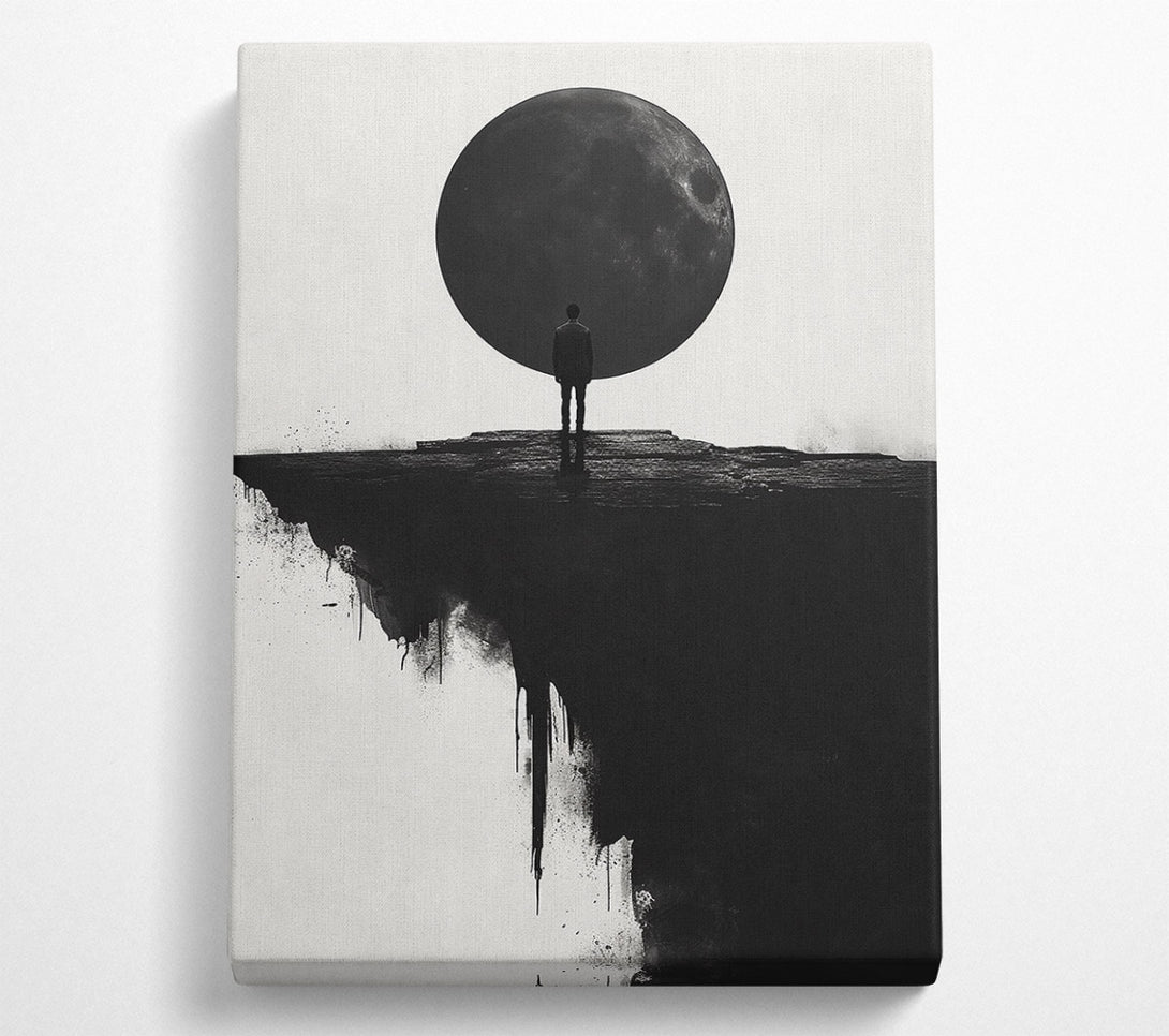  A Canvas Print of Black Circle Cliff Canvas Art