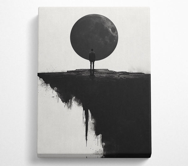  A Canvas Print of Black Circle Cliff Canvas Art