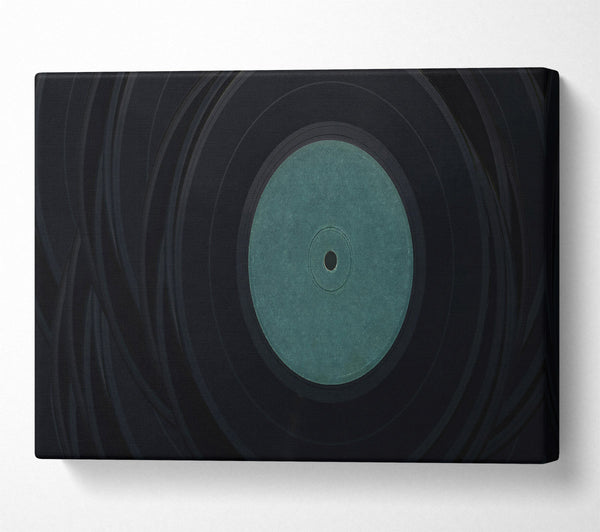  A Canvas Print of Teal Vinyl Symphony Canvas Print