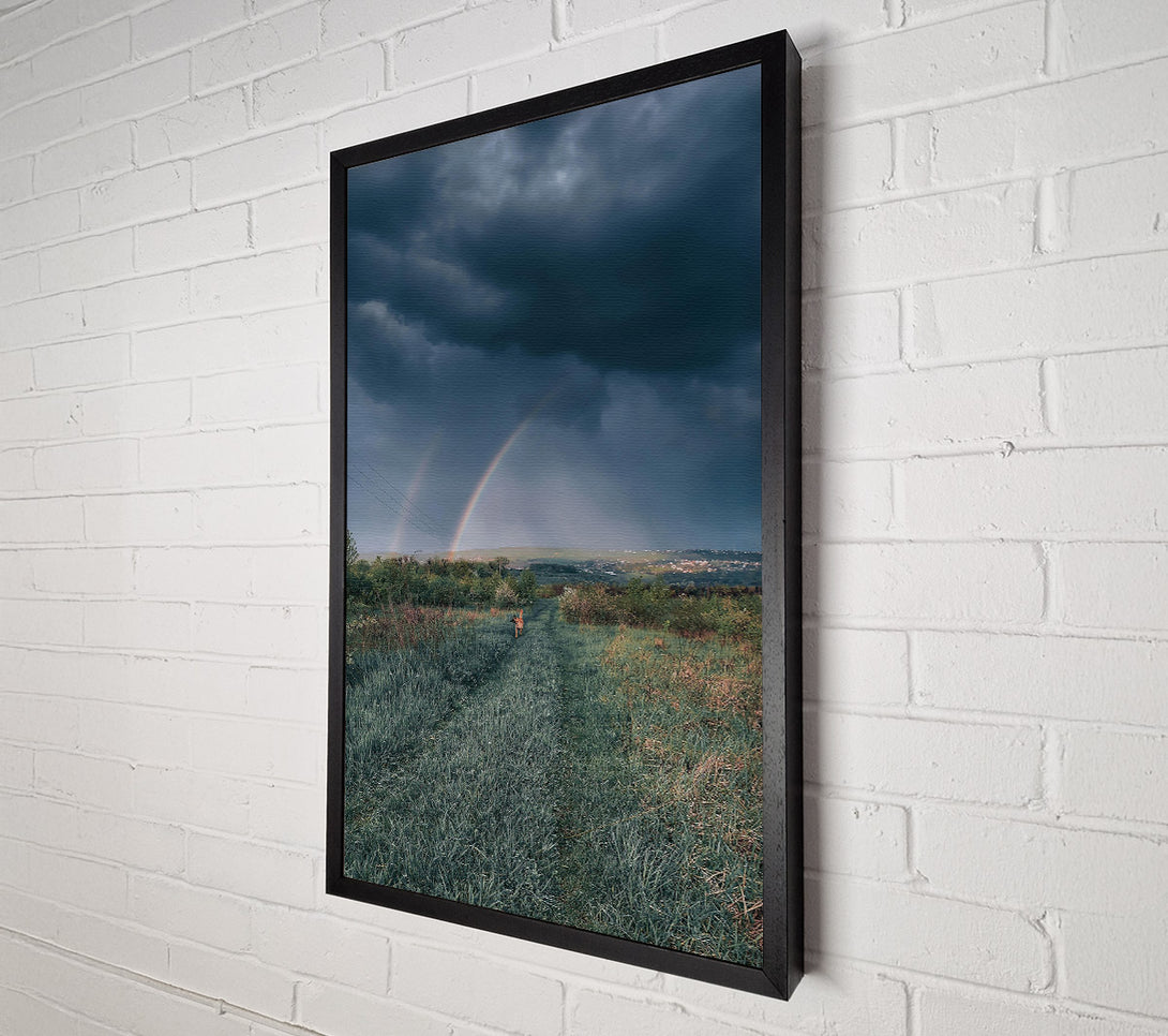  A Canvas Print of Green Fields After The Storm Canvas Print