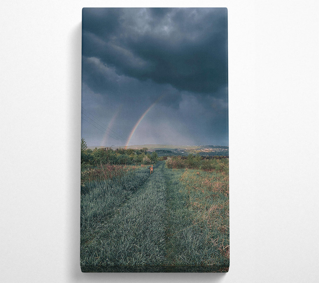  A Canvas Print of Green Fields After The Storm Canvas Print
