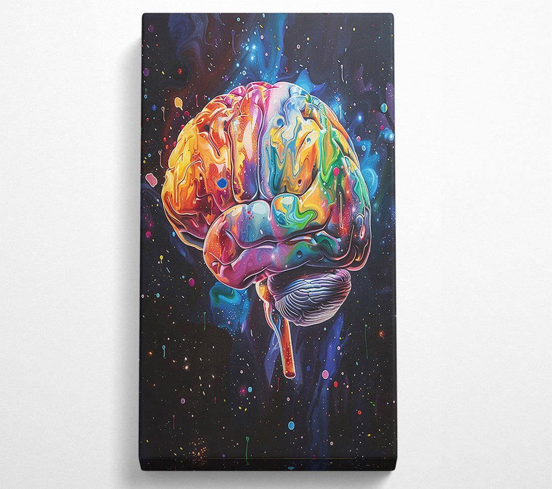  A Canvas Print of Cosmic Orange Brain Canvas Art