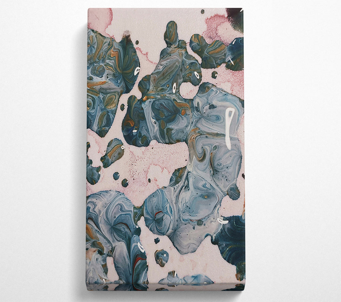 A Canvas Print of Azure Swirls And Drops Canvas Print
