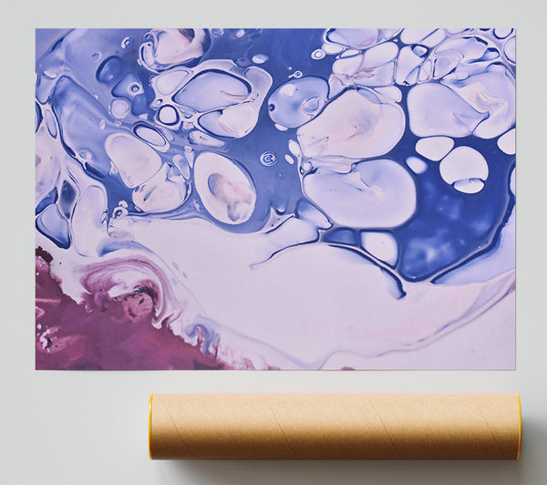Blue Swirls Of Abstract Giclee Print