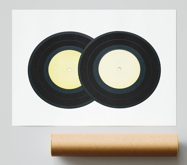 Black Vinyl Duet Print