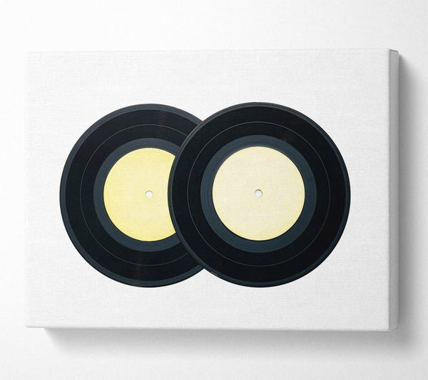  A Canvas Print of Black Vinyl Duet Canvas Wall Art