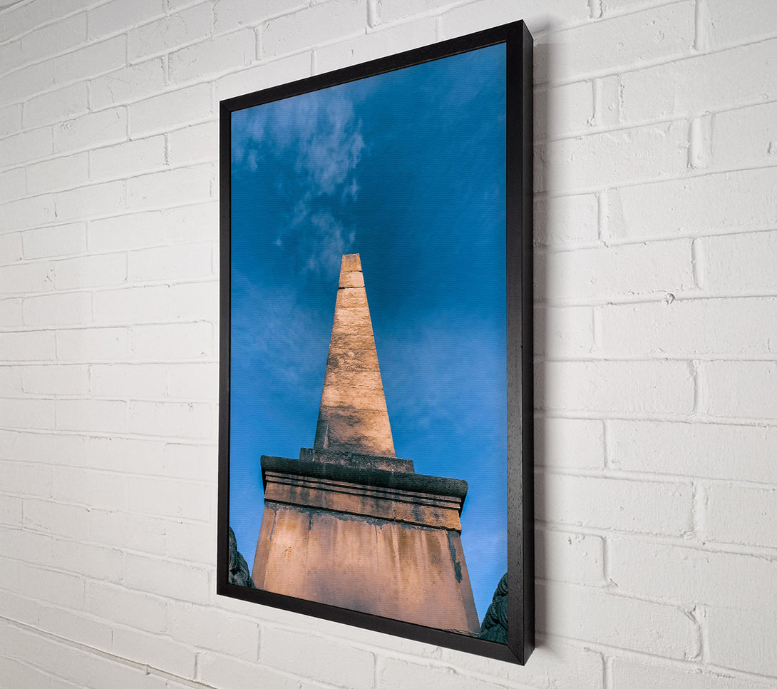  A Canvas Print of Obelisk Under Blue Sky Canvas Art