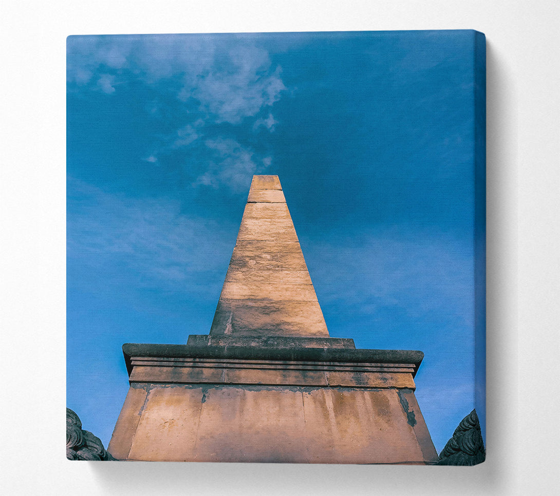  A Canvas Print of Obelisk Under Blue Sky Canvas Art