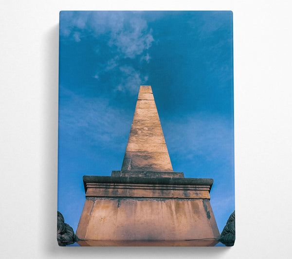  A Canvas Print of Obelisk Under Blue Sky Canvas Art