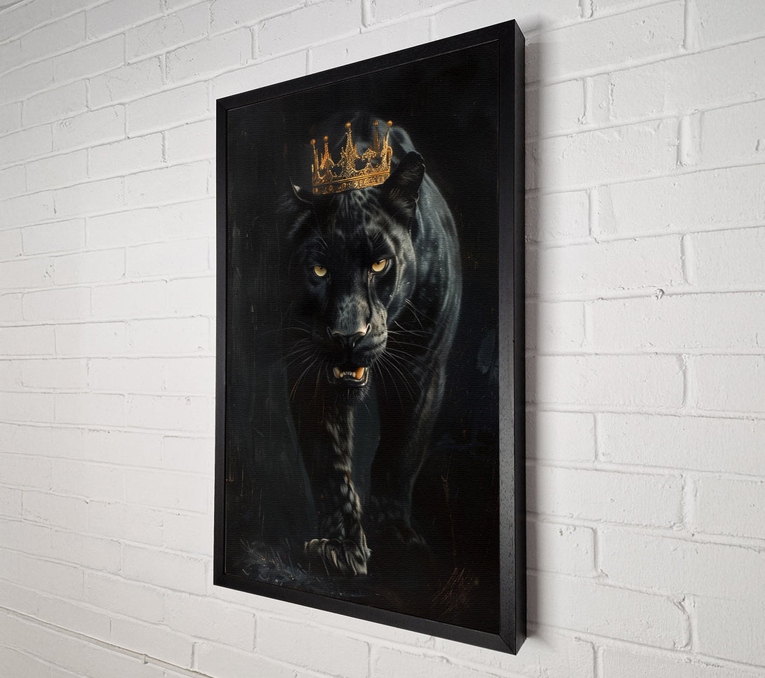 A Canvas Print of Black Jaguar King Canvas Print