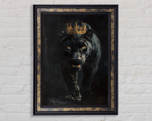Walnut Jaguar King Framed Print