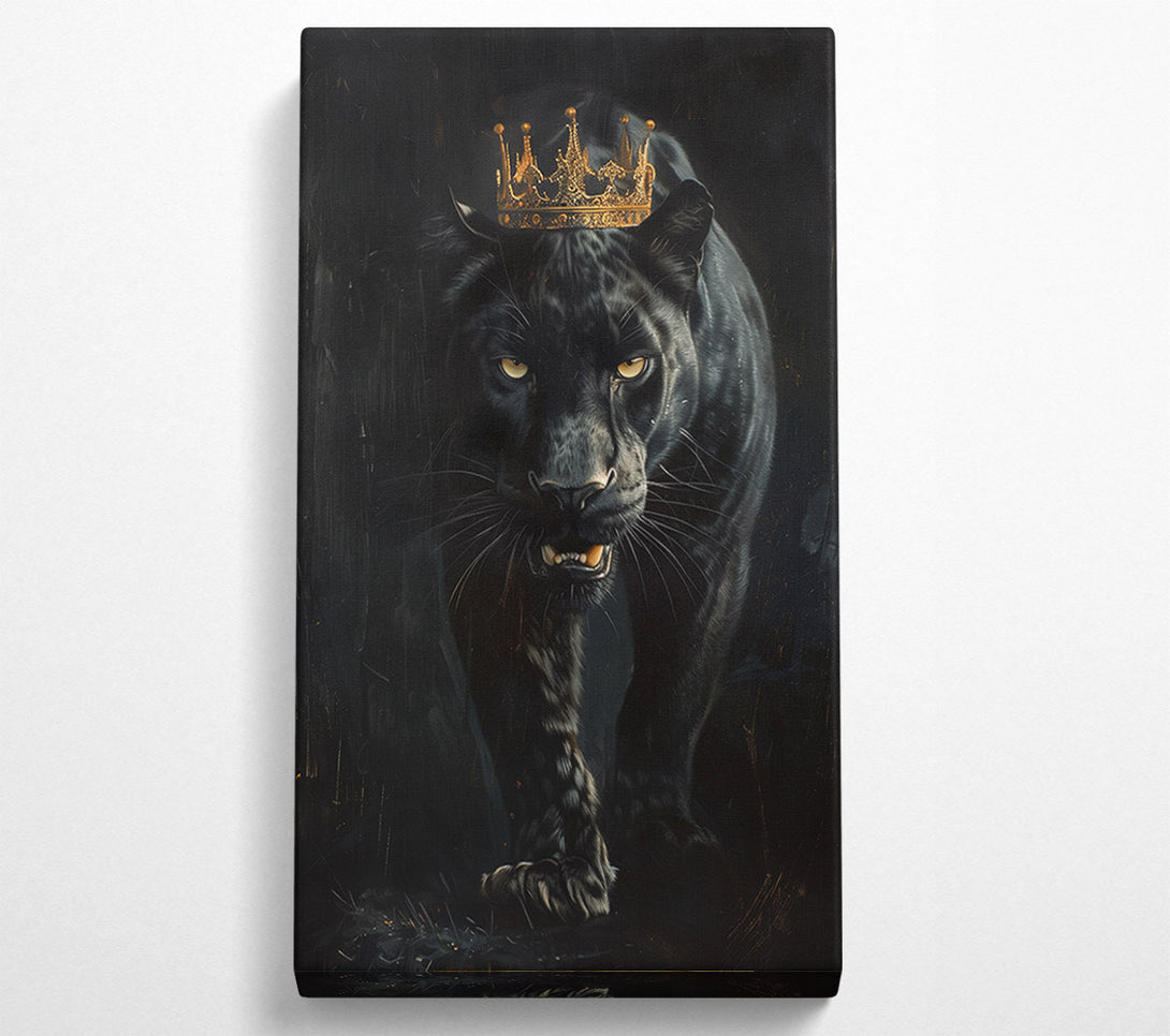  A Canvas Print of Black Jaguar King Canvas Print