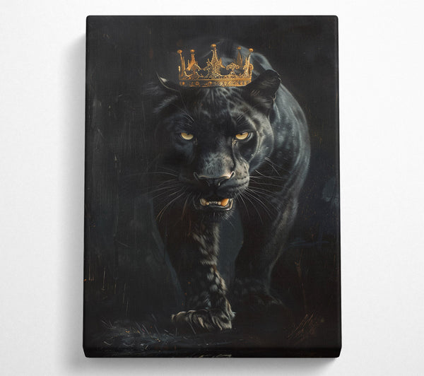  A Canvas Print of Black Jaguar King Canvas Print