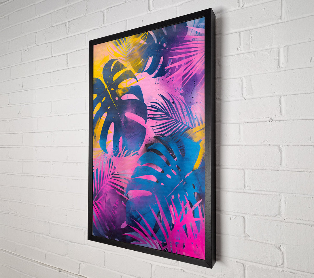  A Canvas Print of Pink Tropical Dreamscape Canvas Wall Art