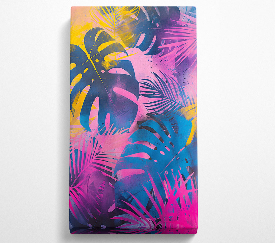  A Canvas Print of Pink Tropical Dreamscape Canvas Wall Art