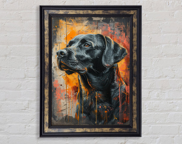 Walnut Lab Framed Print