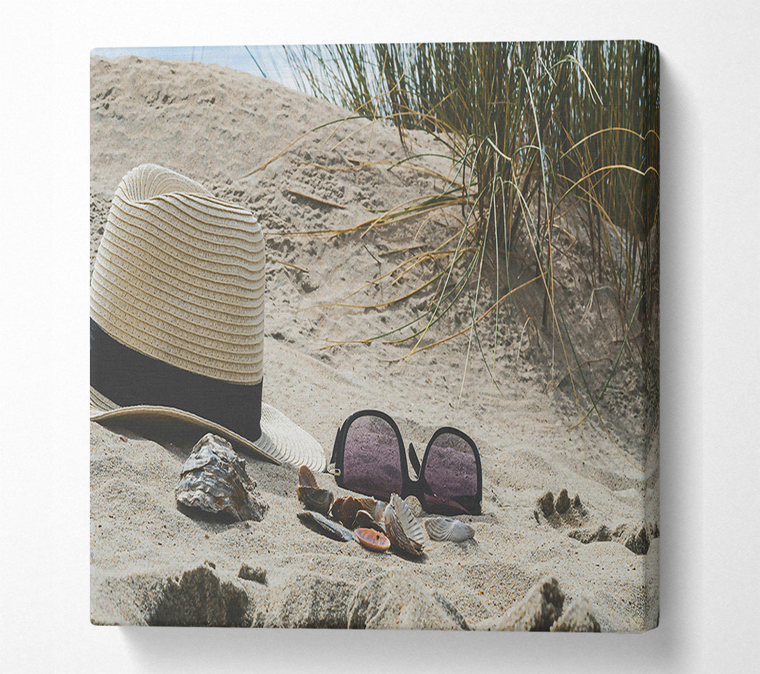  A Canvas Print of Sand And Shades Canvas Wall Art