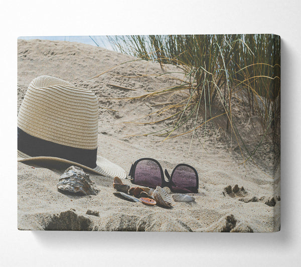  A Canvas Print of Sand And Shades Canvas Wall Art
