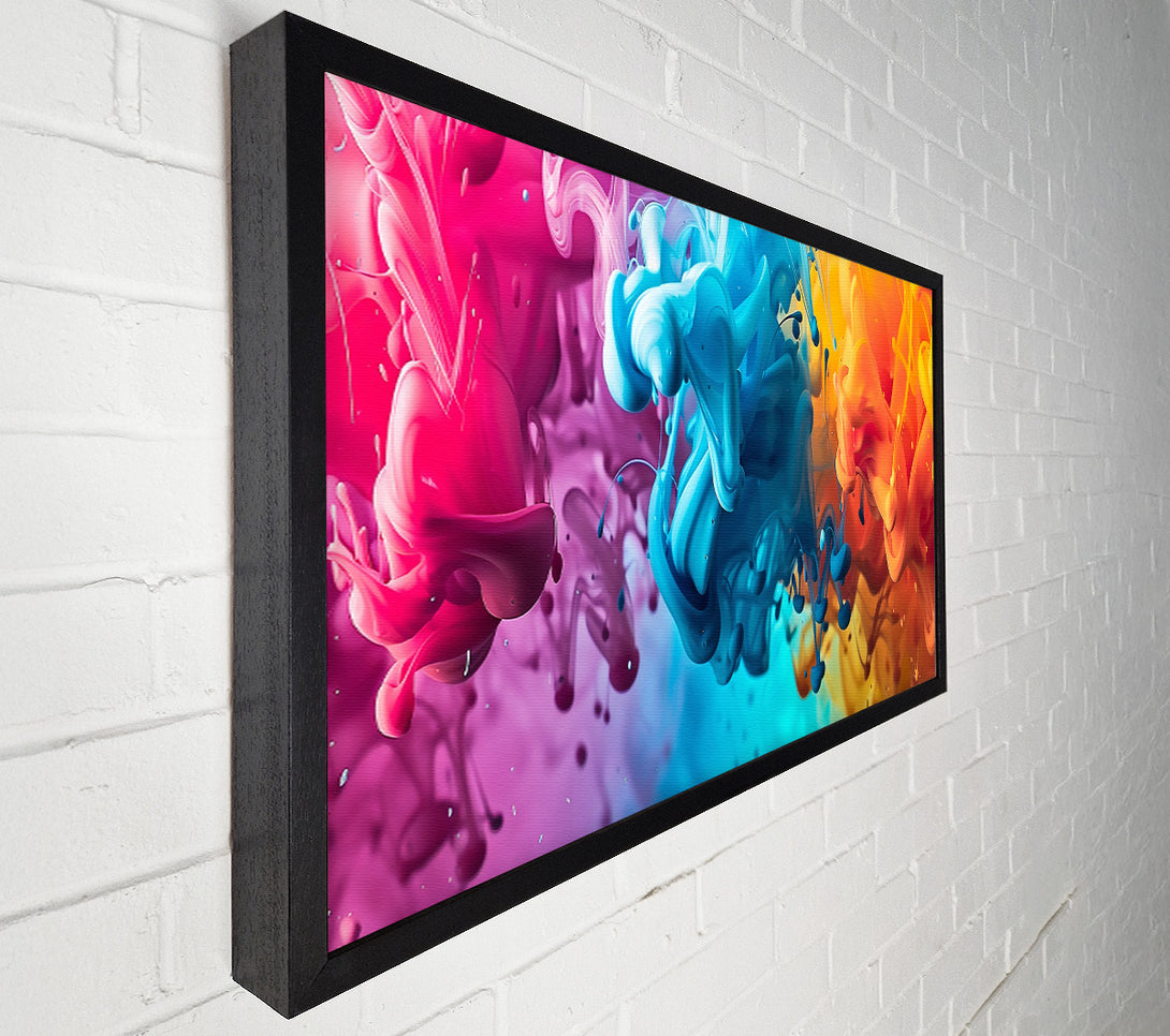  A Canvas Print of Azure Ink Symphony Canvas Print