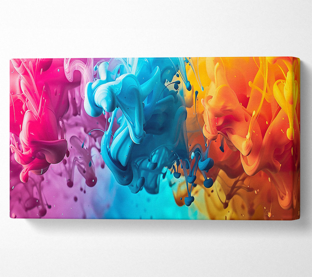  A Canvas Print of Azure Ink Symphony Canvas Print